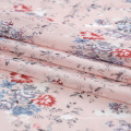 Custom Printed Floral Polyester Breathable Chiffon Fabric